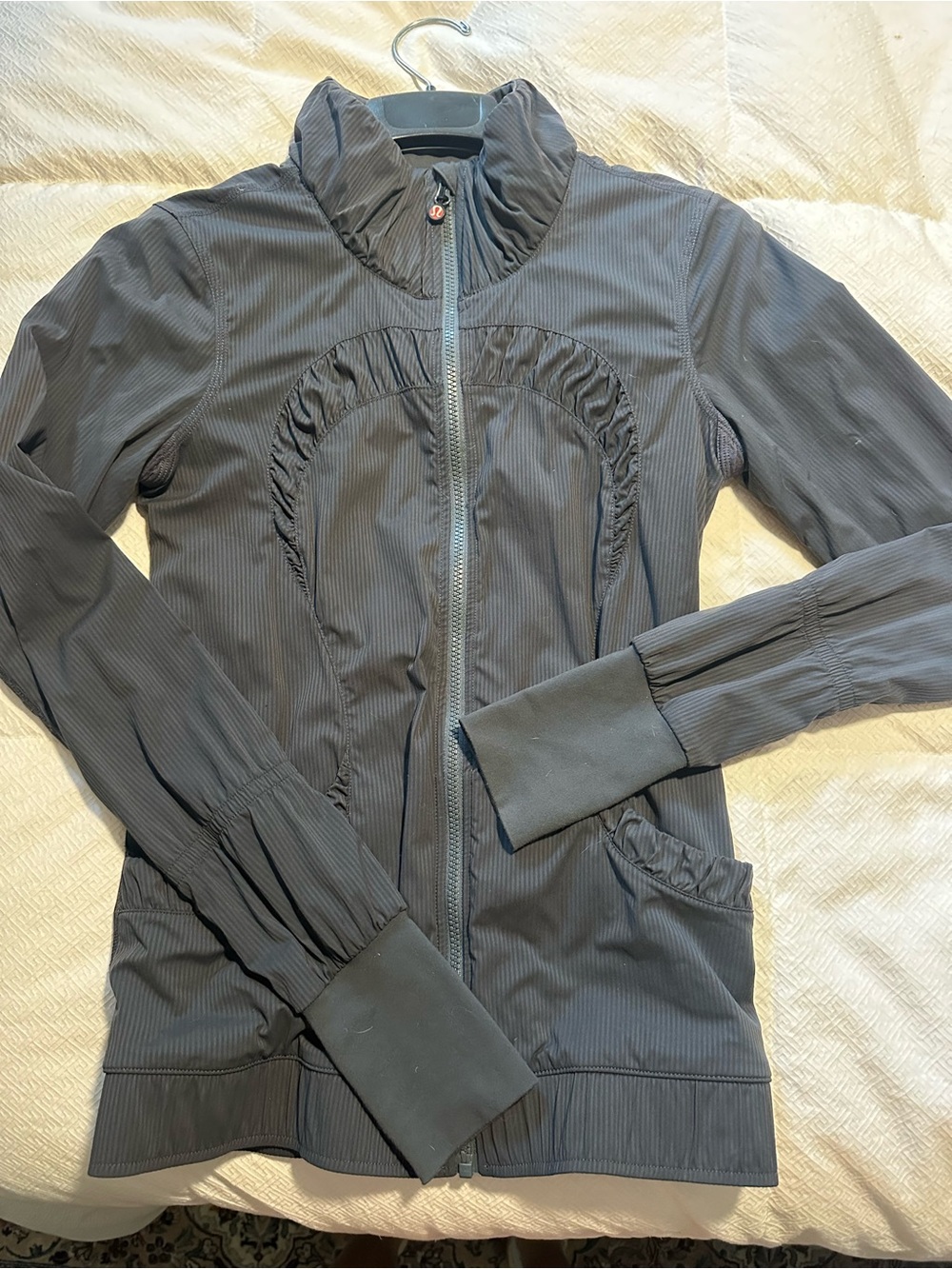 lululemon athletica Charcoal Gray Zip-Up Utility Jacket